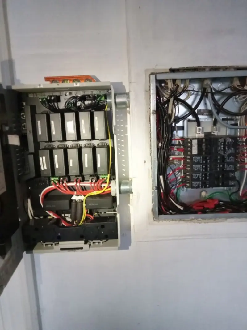 Electrical panel upgrade completed for Security Camera Wiring in Hounsfield